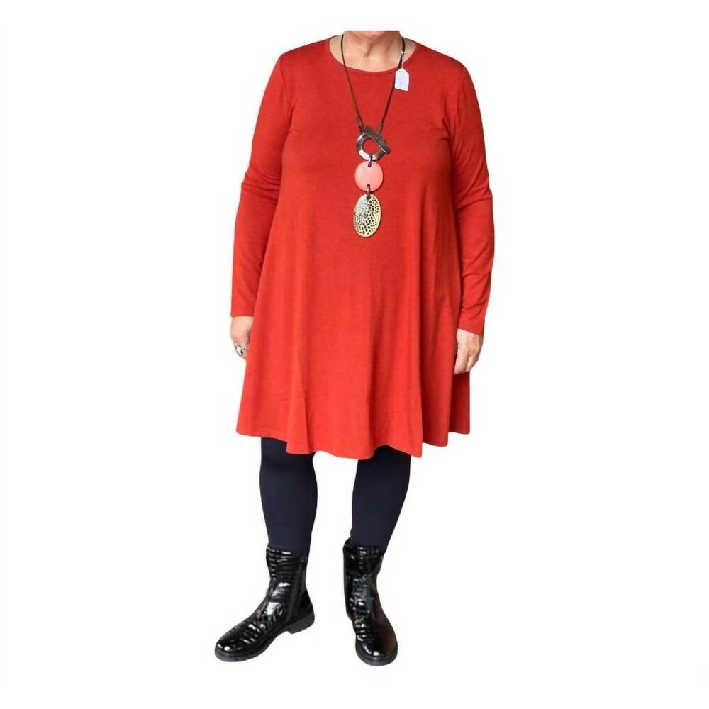 NEW KOZAN farla flowy long sleeve dress in autumn